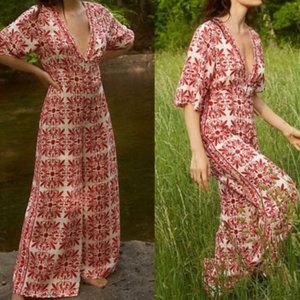 Farm Rio Carmina Front Button Jumpsuit